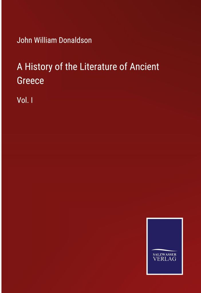 A History of the Literature of Ancient Greece
