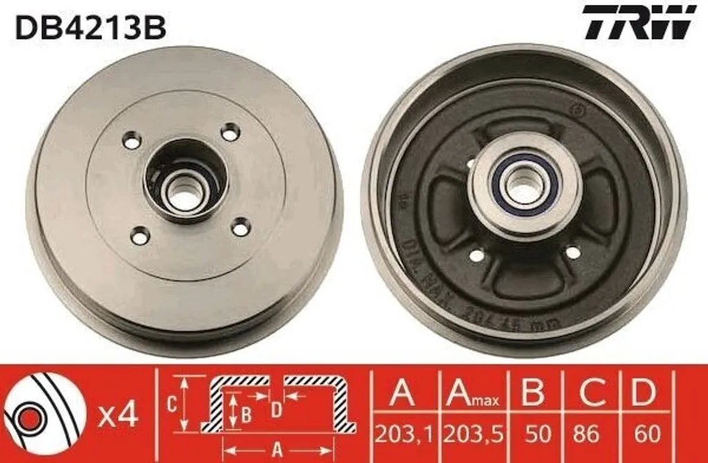 Éliminez les Bruit de Roulement avec le Tambour de Frein TRW DB4213B