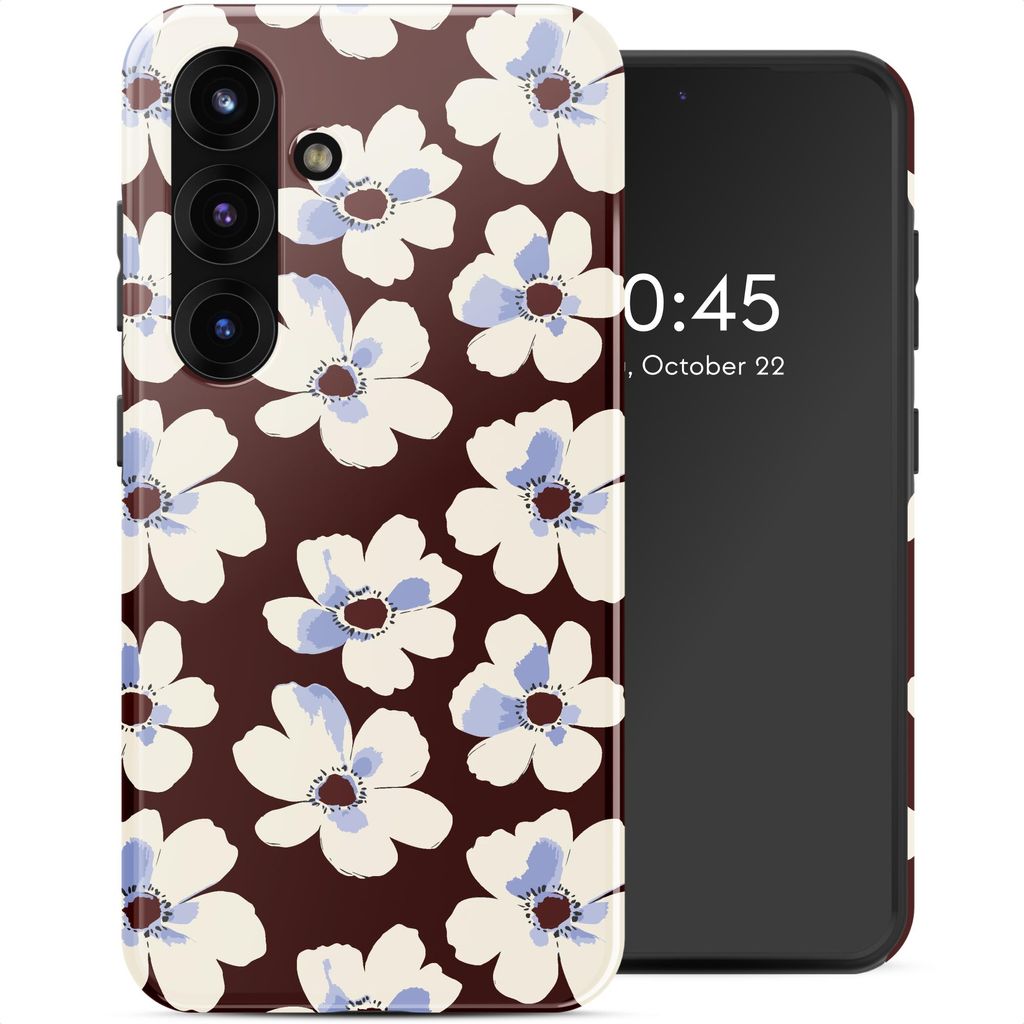 Selencia Vivid Rückabdeckung mit MagSafe Samsung Galaxy S25 - Choco Flower Pop