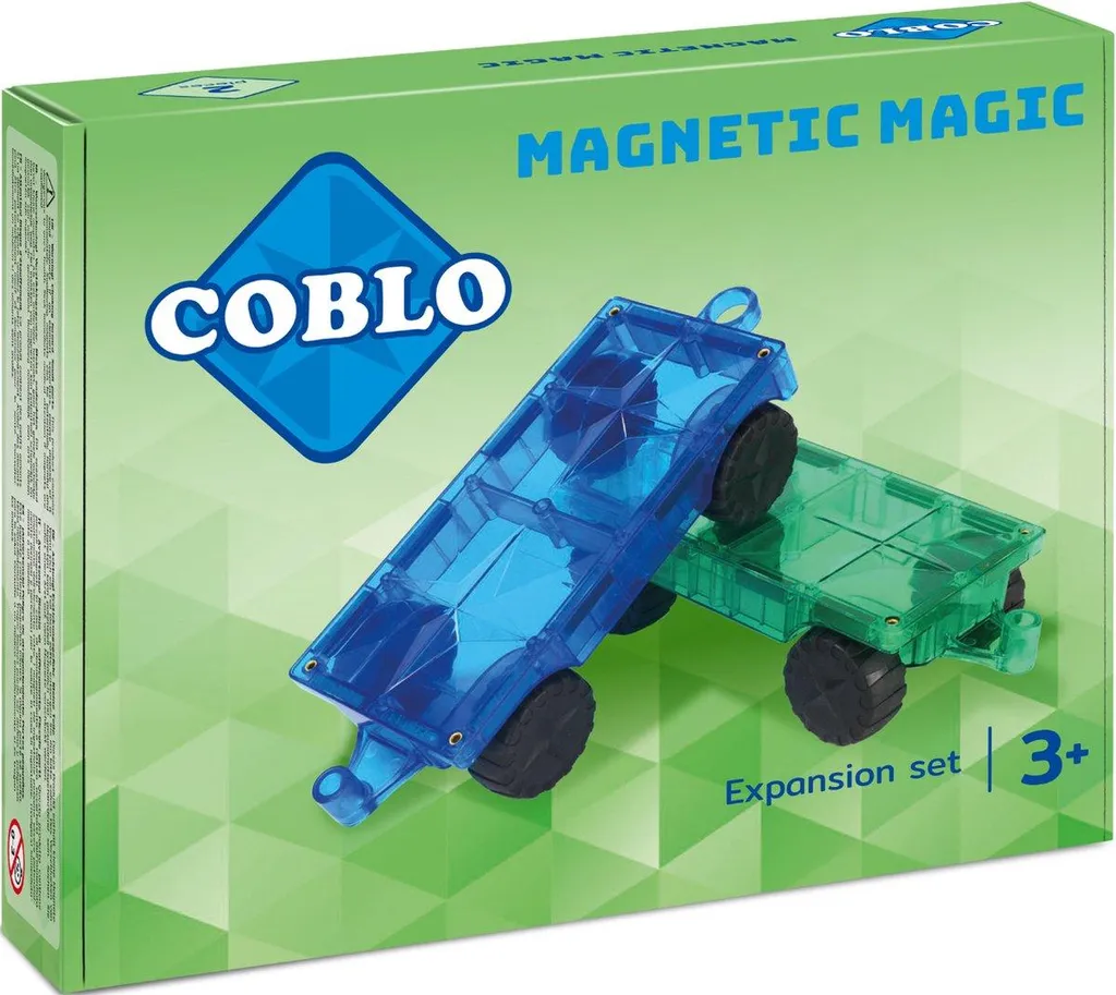 Coblo Extension Voiture 2 Pièces pour Carreaux Magnétiques de Construction