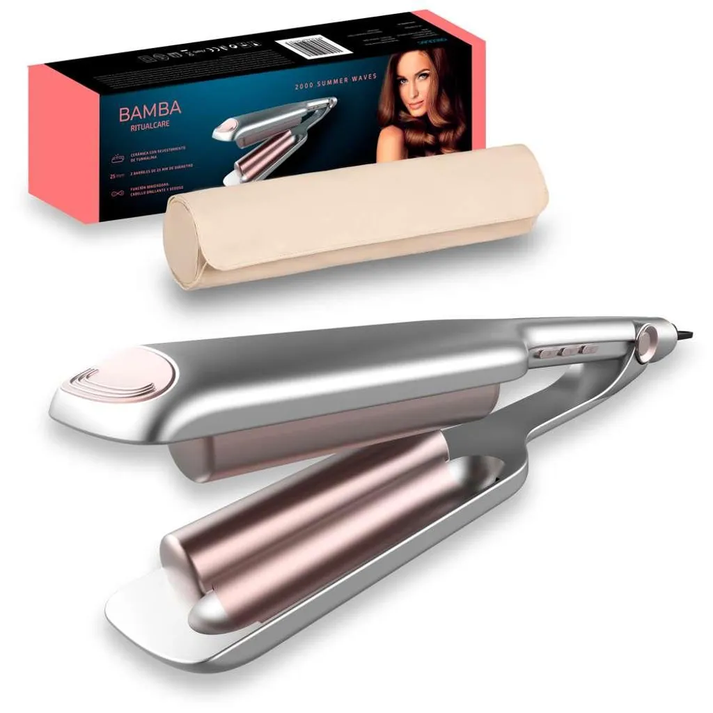 Fer à onduler triple baril Cecotec Summer Waves pour effet wavy naturel