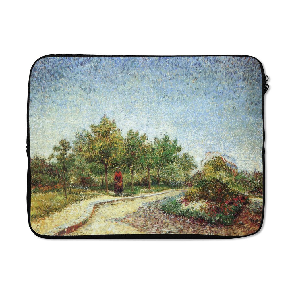 MuchoWow Laptop Hülle 15 Zoll Allee im Park Voyer d'Argenson in Asnières - Vincent van Gogh Laptoptasche - Laptoptasche - Sleeve - Rundum-Schutz