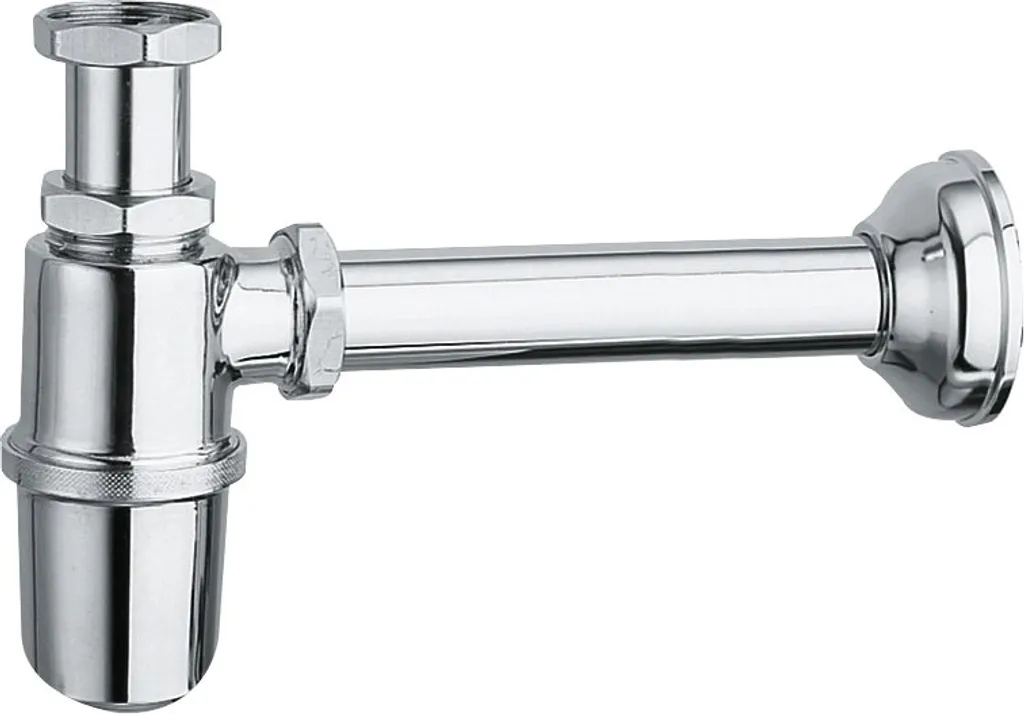 Siphon de lavabo Antea 1 1/4 chromé anti-odeur avec bonde 32 mm Sapho