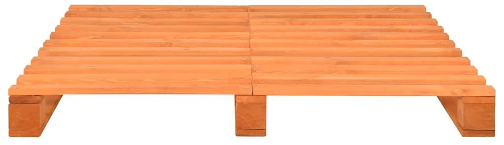vidaXL Palettenbett Braun Massivholz Kiefer 160×200 cm Produktbild 