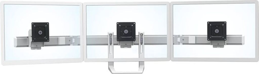 Ergotron HX Tripel Monitorbogen Kit für Erweiterung auf drei Monitore bis 60,96 cm 24 Zoll weiß