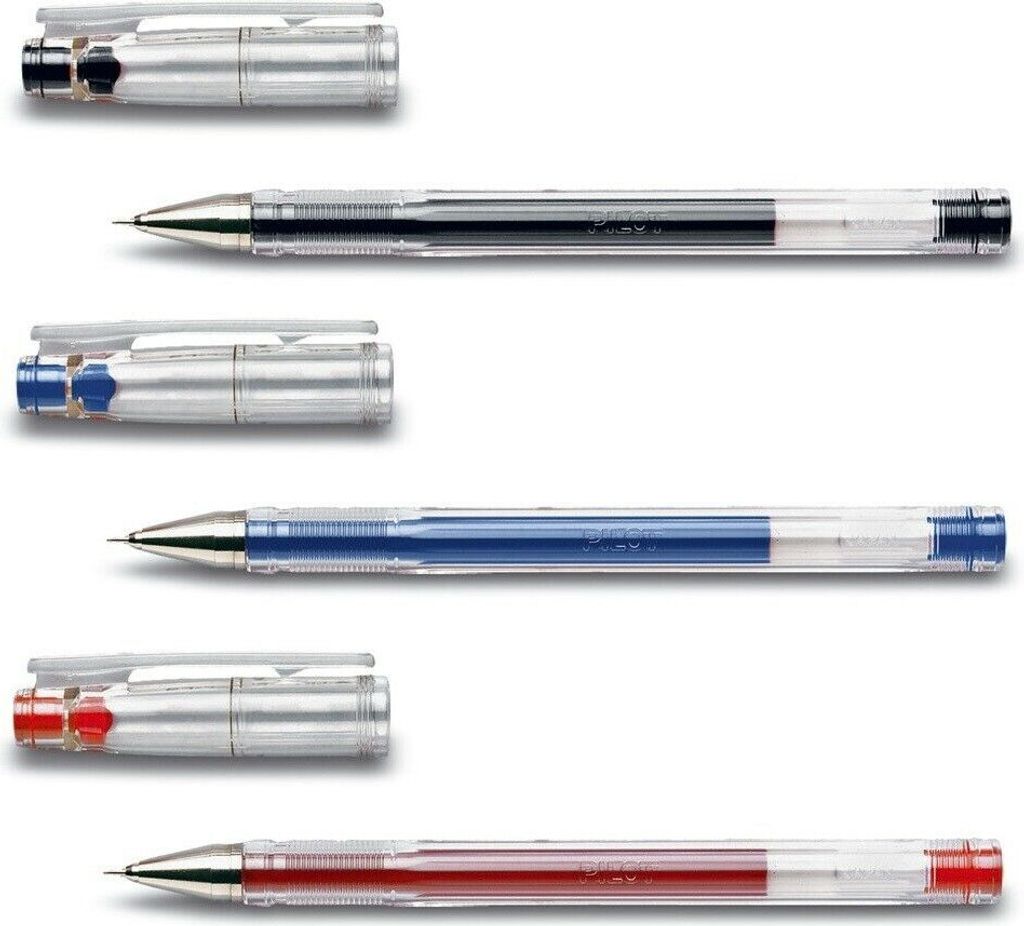 Pilot Gelschreiber G TEC C4 3er Set bunt in schwarz rot Produktbild 