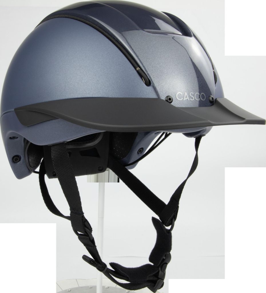 CASCO Duell Prime Blau Reithelm, Farbe:marine matt, Größe:51-54 cm