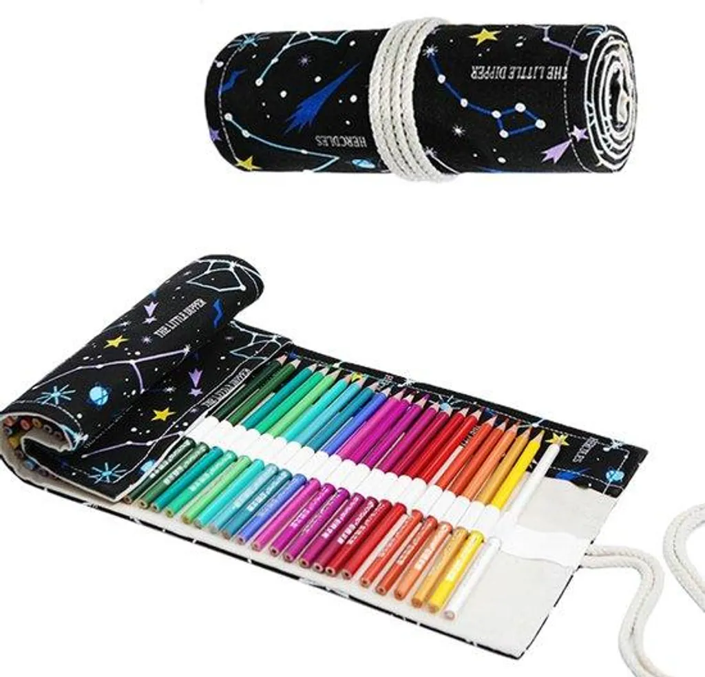 Crayons de couleur pour dessin et art-thérapie, étui de 72 unités nomade
