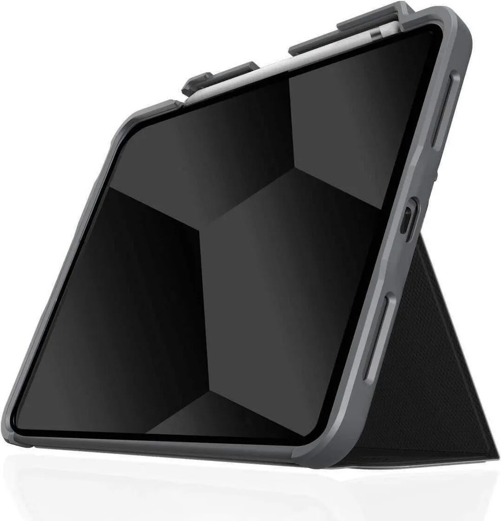 Custodia STM Dux Plus iPad 10 (2022) - Protezione Militare Nera