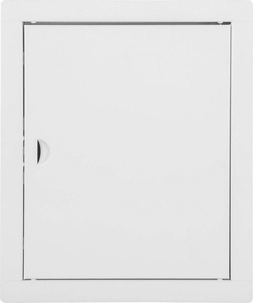 Revisionsklappe Revisionstür Metallische FEINZ - 20x25 cm - Weiß - Hochwertig - Einfache Montage - Sicherer Verschluss