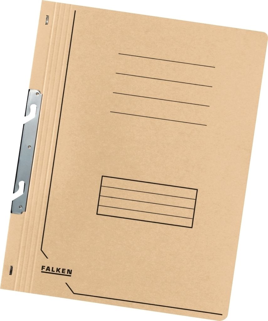 Falken 50x Einhakhefter A4 RC-Krt. 1/1 Vorderd. kaufm. Heftung Chamois 80000854F