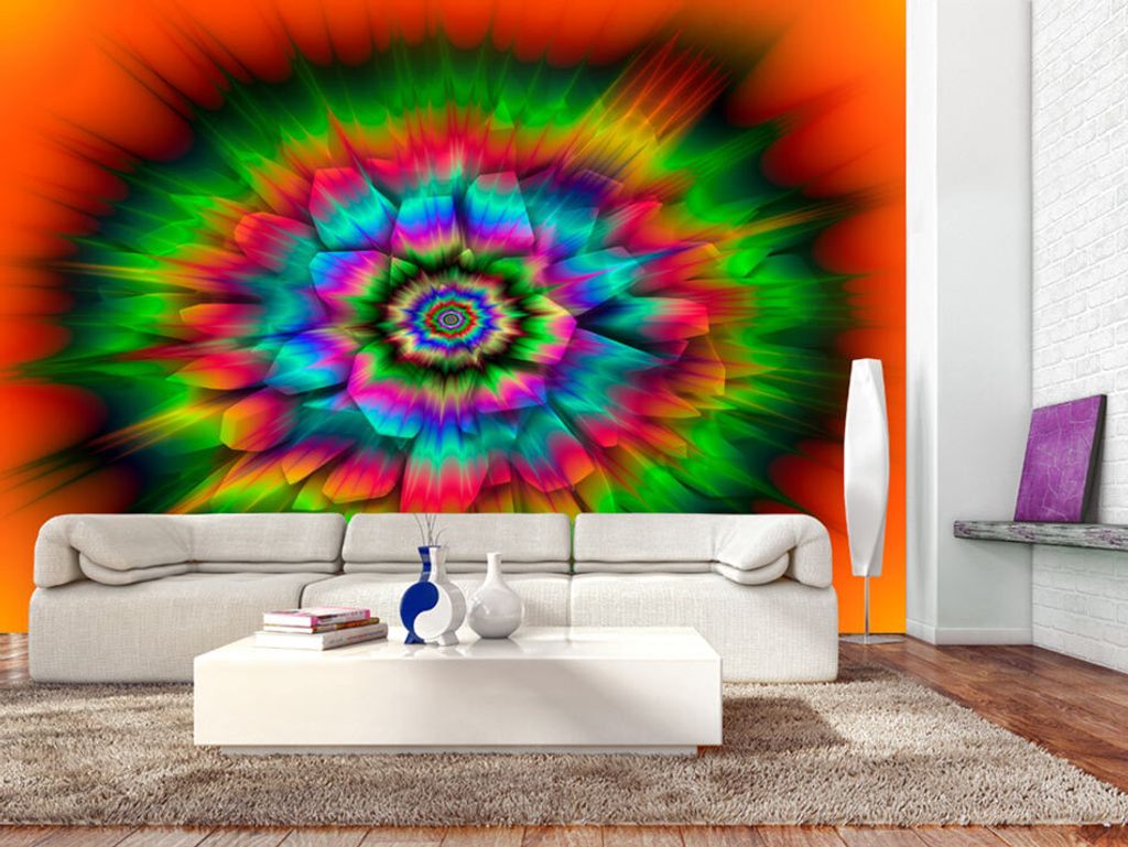Vlies Fototapete 400x280 cm Tapeten Wandtapete XXL Abstrakt Bunt a-A-0196-a-a