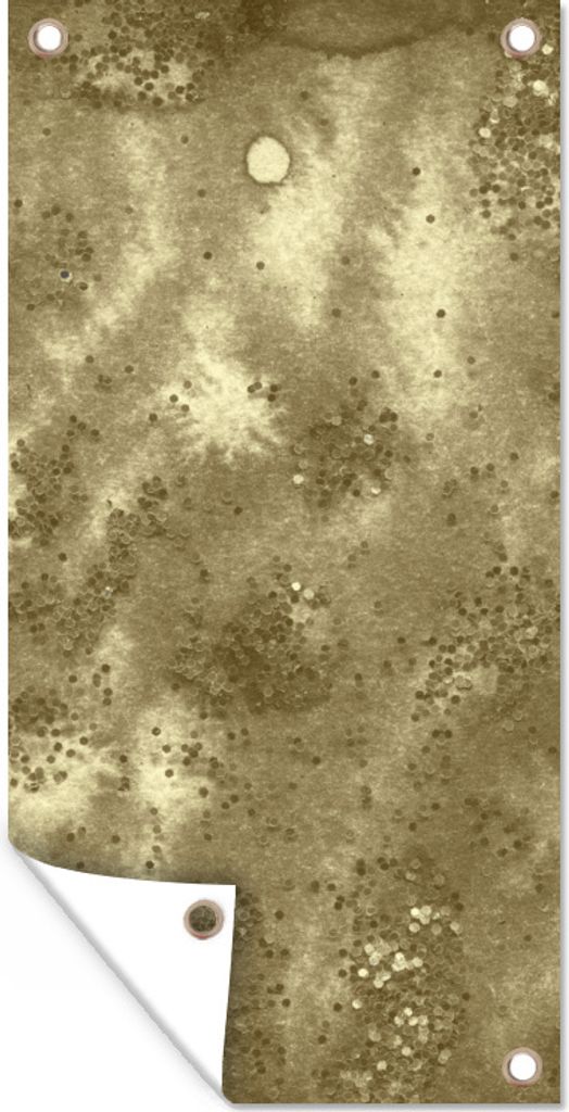 MuchoWow 30x60 cm Outdoor-Poster Gartendeko Sichtschutz Garten Poster für den Garten Gold - Glitzer - Textur