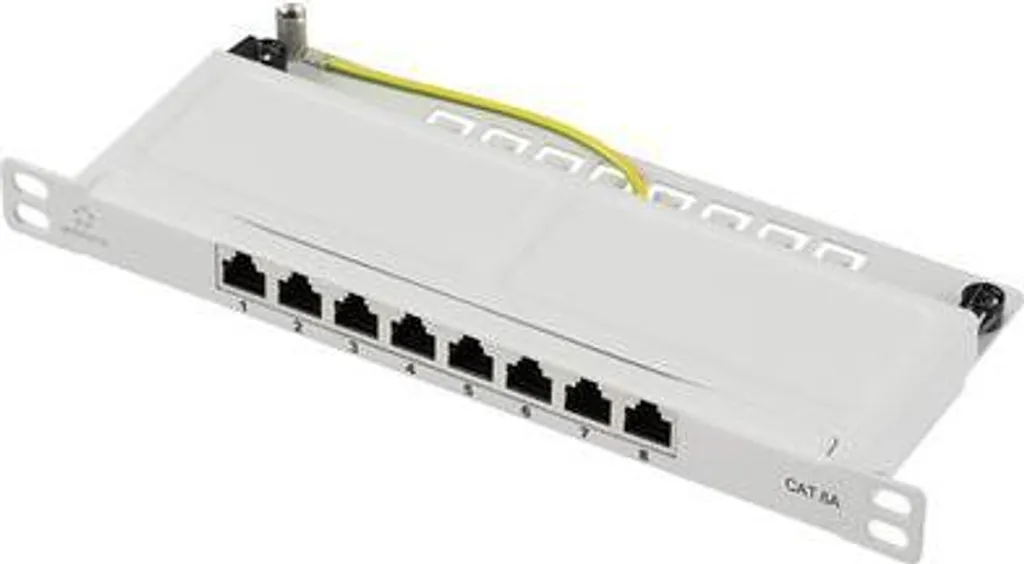 Pannello Patch 10" CAT 6a 8 Porte Renkforce RF-4996630 Grigio 0.5U
