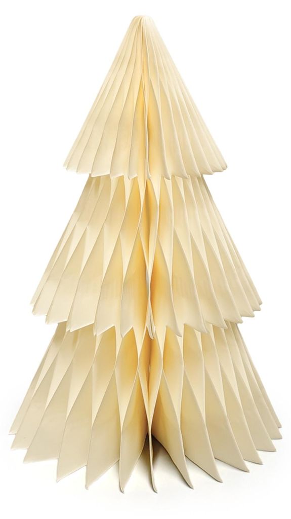 Weihnachtsbaum aus Papier, 15/20/25/30 cm, 3D-Wabenform, Tischdekoration für Weihnachtsfeiern, Zuhause, Büro, Küche