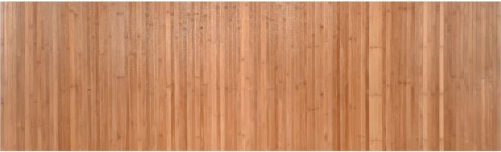 vidaXL Teppich Rechteckig Natur 60x200 cm Bambus