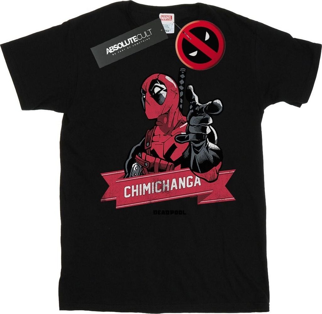 Marvel - "Chimichanga Finger" T-Shirt für Herren BI22929 (L) (Schwarz)