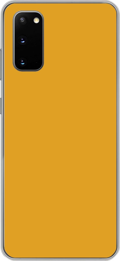 MuchoWow Handyhülle Schutzhülle Hülle für Telefoonhoesje Samsung Galaxy S20 Ockergelb - Herbst - Interieur Silikon Softcase Handy Hülle - Bild