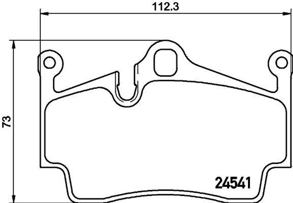 HELLA 8DB 355 013-311 - OE 98735293901 Bremsbeläge für 718 (982), Boxster (981), Boxster (987), Cayman (981), Cayman (987)