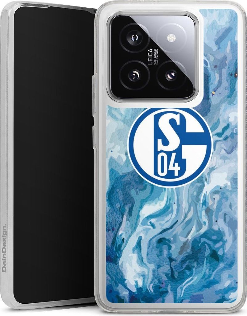 DeinDesign Handyhülle für Xiaomi 14T Silikon Hülle Case Smartphone Schutzhülle FC Schalke 04 Fanartikel Logo