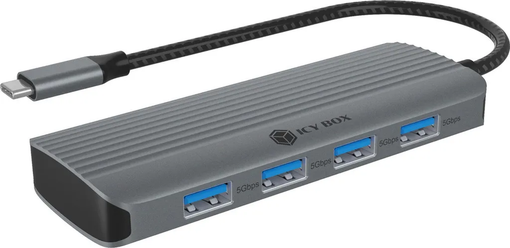 Hub USB-C 6-en-1 adaptateur multiport HDMI 4K pour PC et MacBook