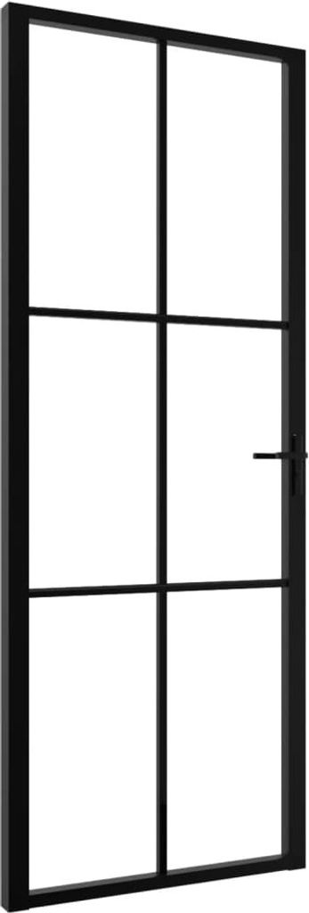 vidaXL Porte intérieure verre ESG et aluminium 76x201,5 cm Image du produit 