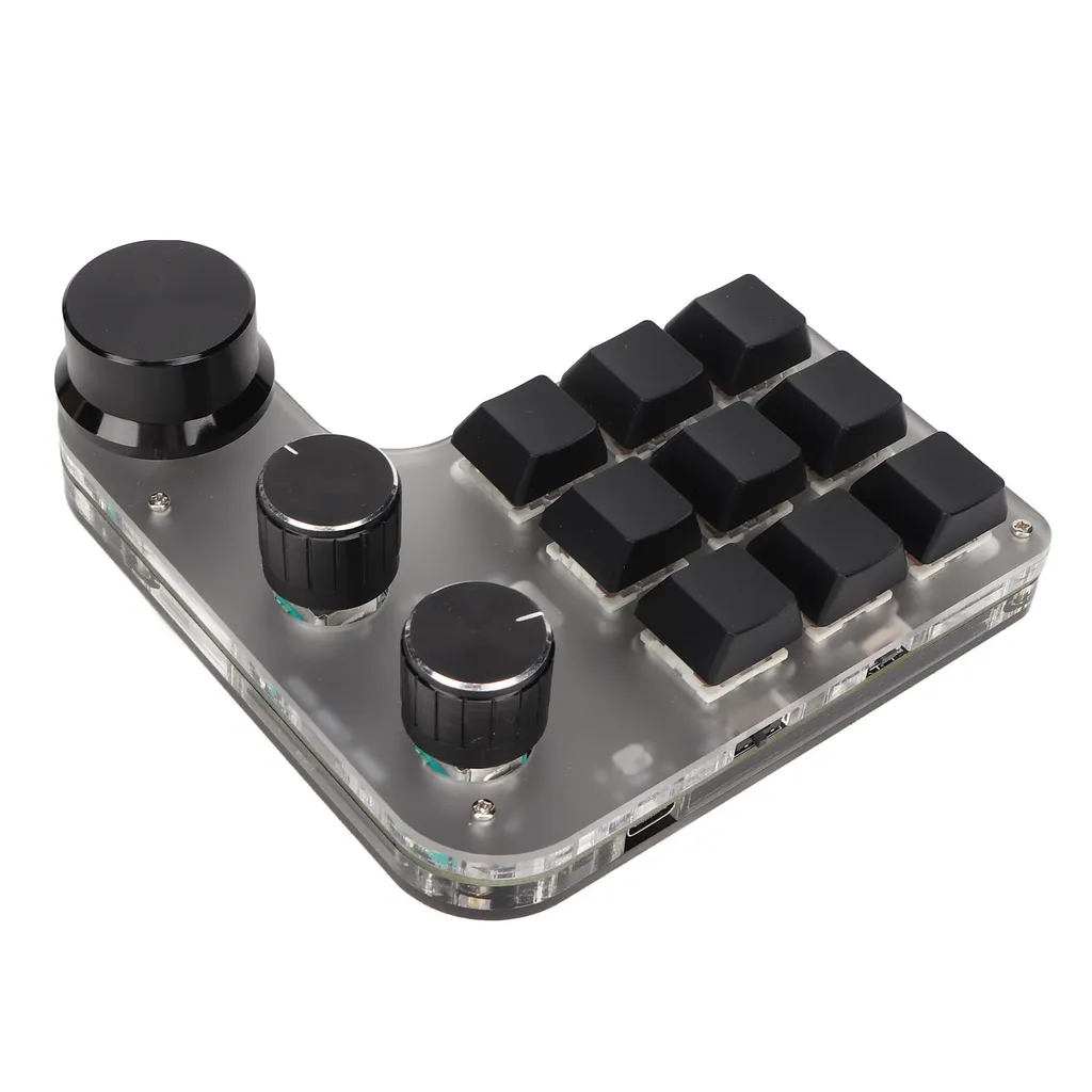 Mini clavier de jeu mécanique - Clavier macro programmable pour raccourcis - 3
