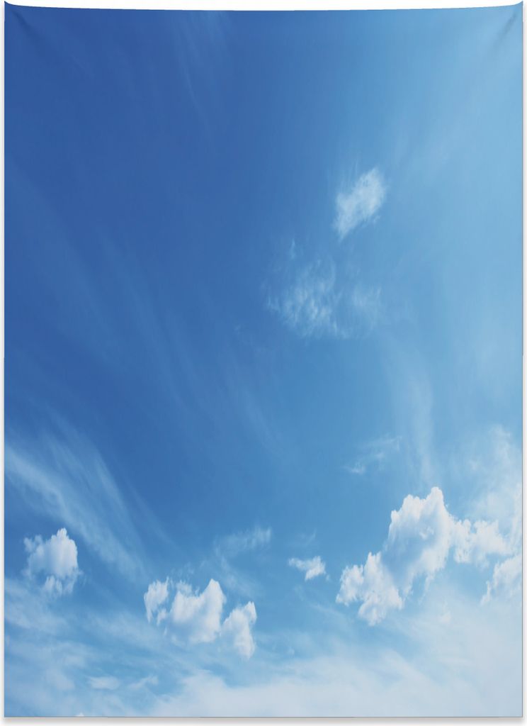 Abakuhaus Himmel Wandteppich, Inspirierende Sonnenstrahlen aus Weiches Mikrofaser Stoff Kein Verblassen Klare Farben Waschbar, 110 x 150 cm, Weiß ...