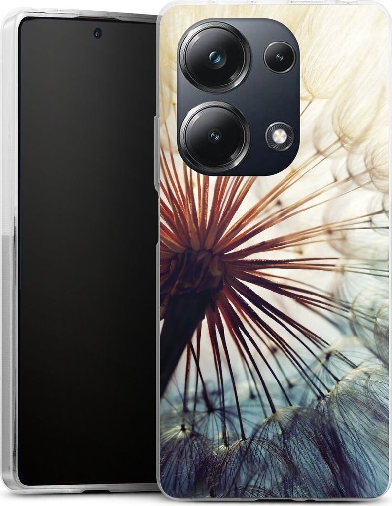 DeinDesign Handyhülle für Xiaomi Poco M6 Pro Silikon Hülle Case Smartphone Schutzhülle Blumen Fotografie Pusteblume