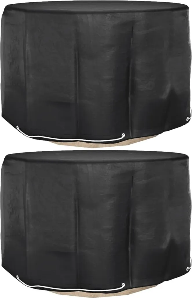 The Living Store Coperture Mobili Giardino 2 pz Ø125x75 cm Impermeabili