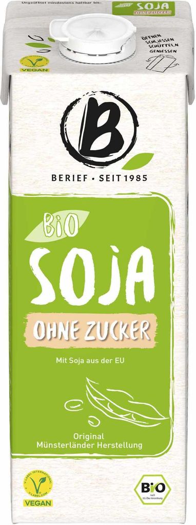Prírodný Bez Cukru, Bezlepku Sójový Nápoj,1 L - Berief Obrázok produktu 2