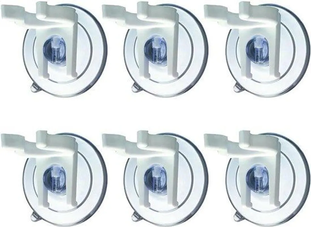 Supports guirlandes LED sans perçage - 8 clips blancs pour vitres Noël