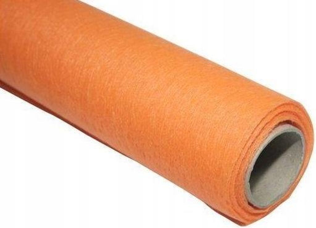 Dekoratives Vliesstoff Orange 50cm x 10m Rolle