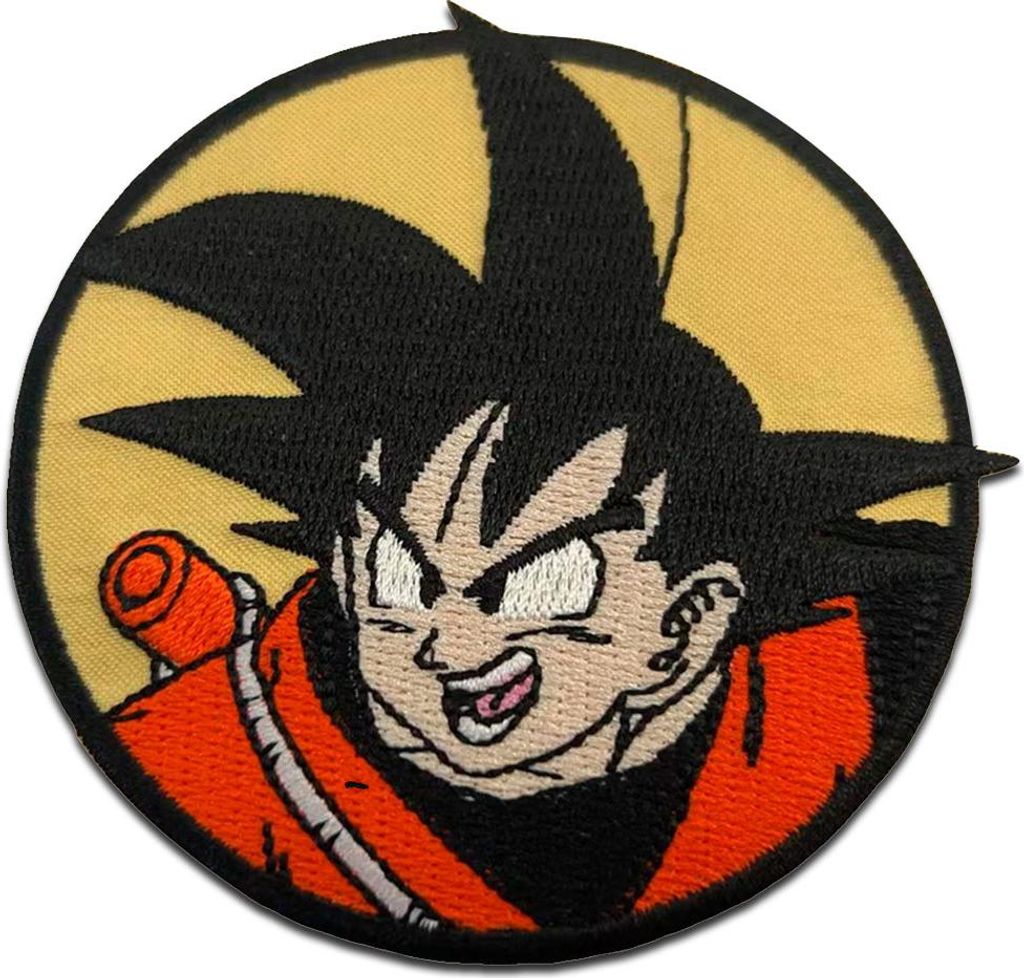 Goku 6.5 x 6.5 cm: Comercial Mercera Dragon Ball - Aufnäher, Bügelbild, Aufbügler, Applikationen, Patches, Flicken, zum aufbügeln