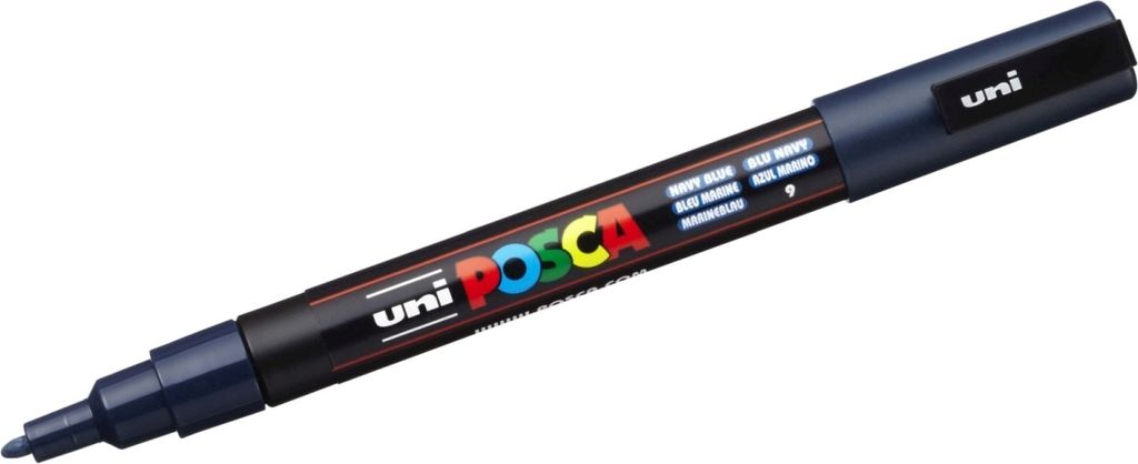 POSCA PC-3M Marker Marineblau (6 Stück)
