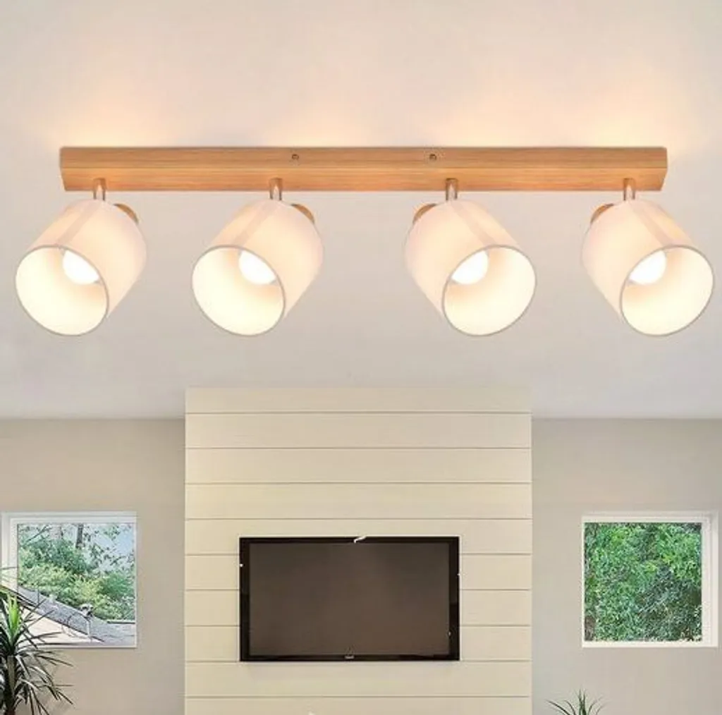 Licht-Erlebnisse Faretto Da Soffitto Regolabile In Metallo Bianco - Lampada Rotonda Stile Vintage Con Attacco E14, 14cm Di Diametro, Orientabile