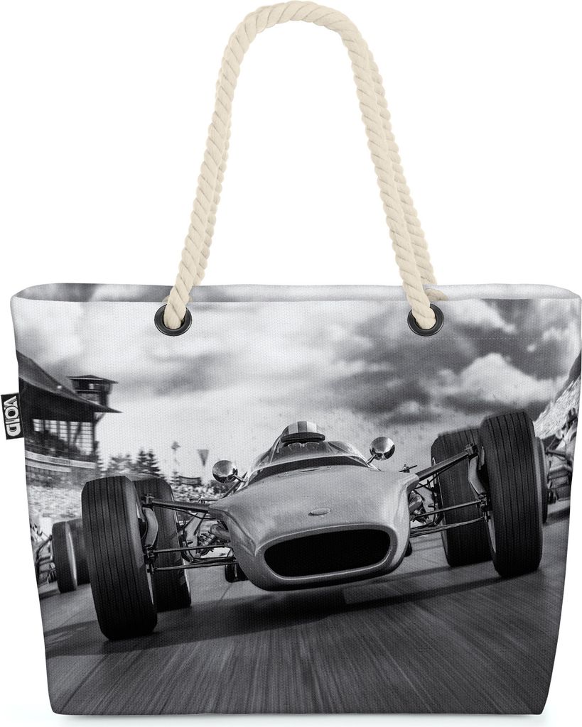 VOID 1966 Vintage Classic Rennwagen Strandtasche Shopper 58x38x16cm 23L XXL Einkaufstasche Tasche Reisetasche Beach Bag