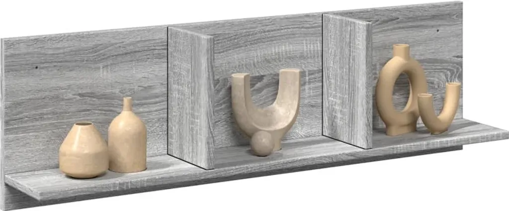 Armadio Pensile Ufficio 100x16,5x30 cm Grigio Sonoma