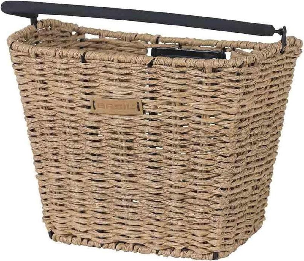Basil Bremen Panier de vélo avant look rotin KlickFix Image du produit 