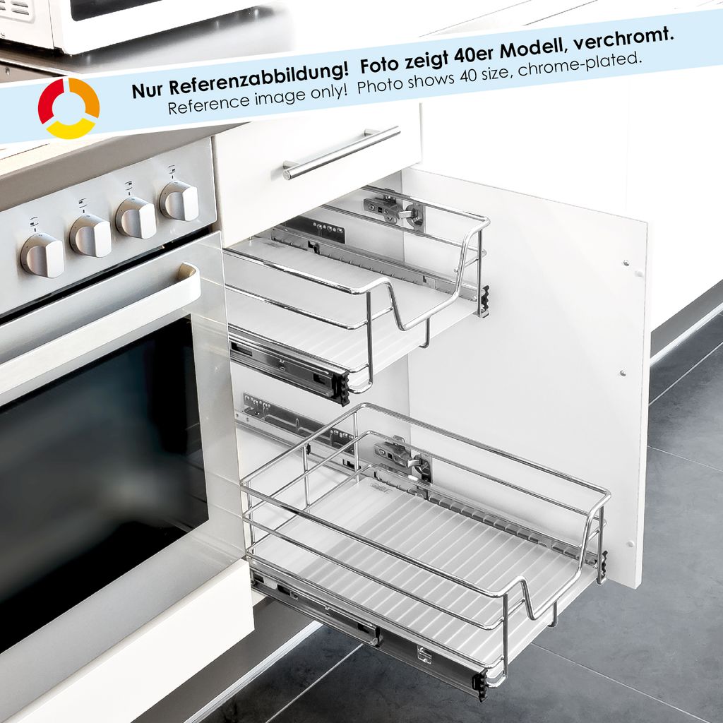 Schublade Für 30cm-60cm Schrankauszug Schränke Küchenschrank Küchenschublade 