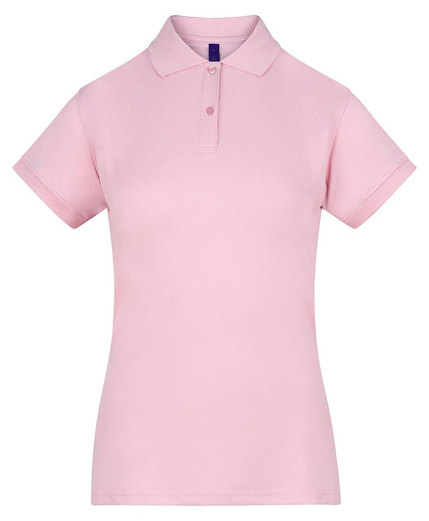 Henbury Damen Coolplus Polo-Shirt / Polohemd, RW636 (3XL) (Babyrosa)