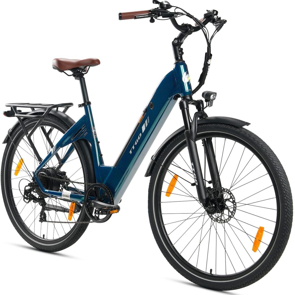 E-Bike Cityrad C3 pro Damen Herren 28x2,0'' Citybike 720WH Pedelec 20Ah max.120km 7 Gang, Kettenschaltung, Heckmotor, 720 Wh, MTB E Mountainbike