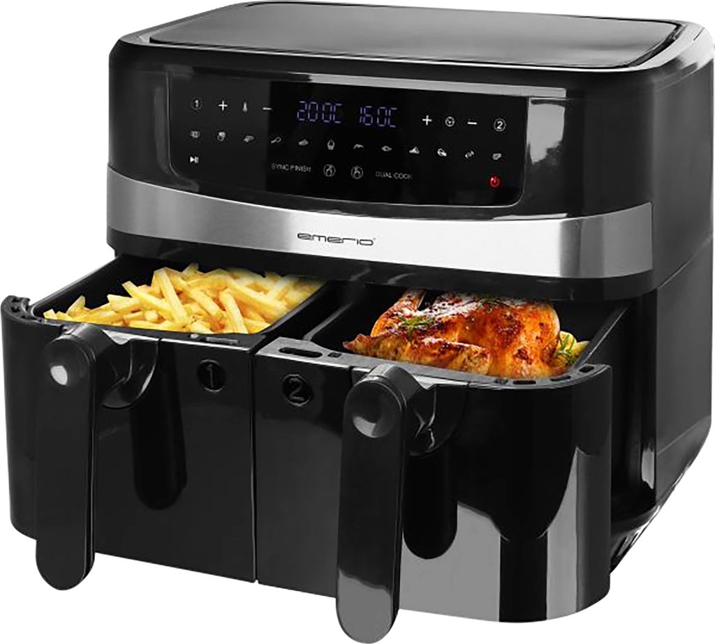 Emerio Heißluftfritteuse Smart Fryer 4.5+4.5L Cool touch Produktbild 