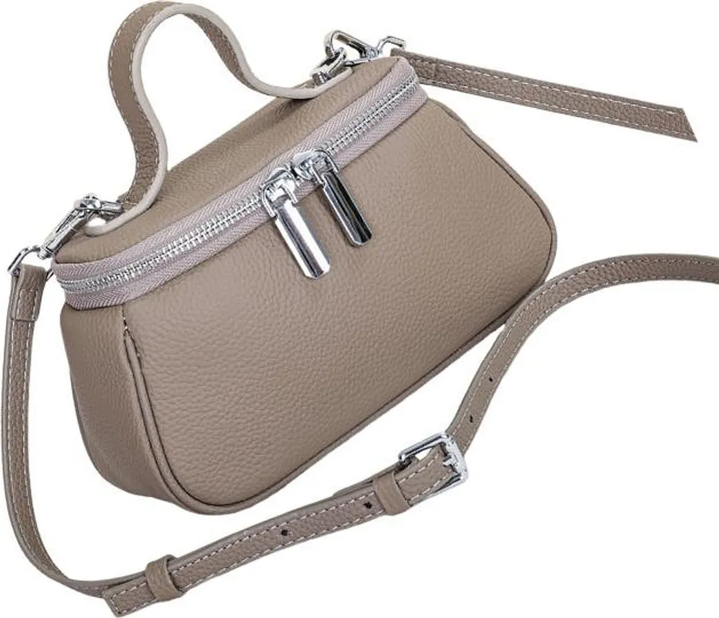 Petit Sac à Main Bandoulière Gris pour Femme - Mini Besace Chic INF