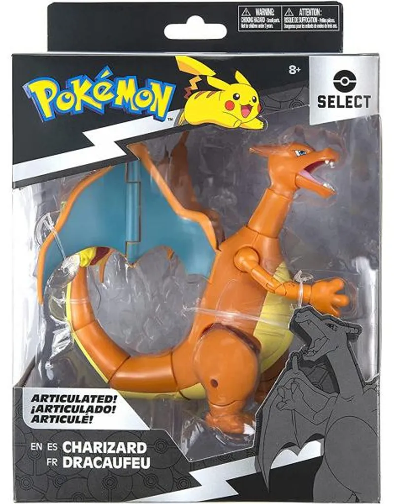 Figurine Pokémon Dracaufeu deluxe articulée de 15 cm Select