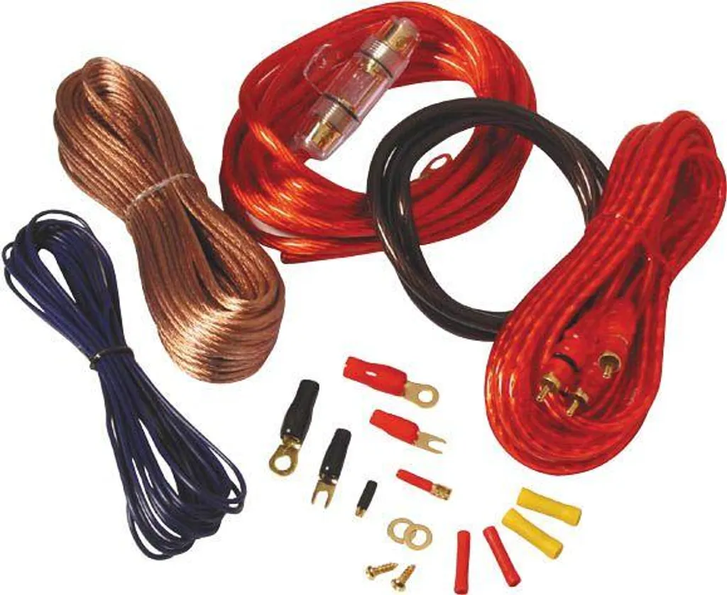 Câblage ampli voiture 60 Ampères 5m Kit complet pour sono auto 720 Watt