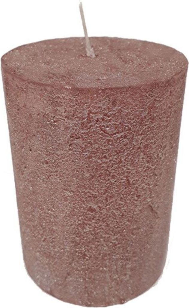 House of Rustic Kerze 9 cm glitzer burgunder