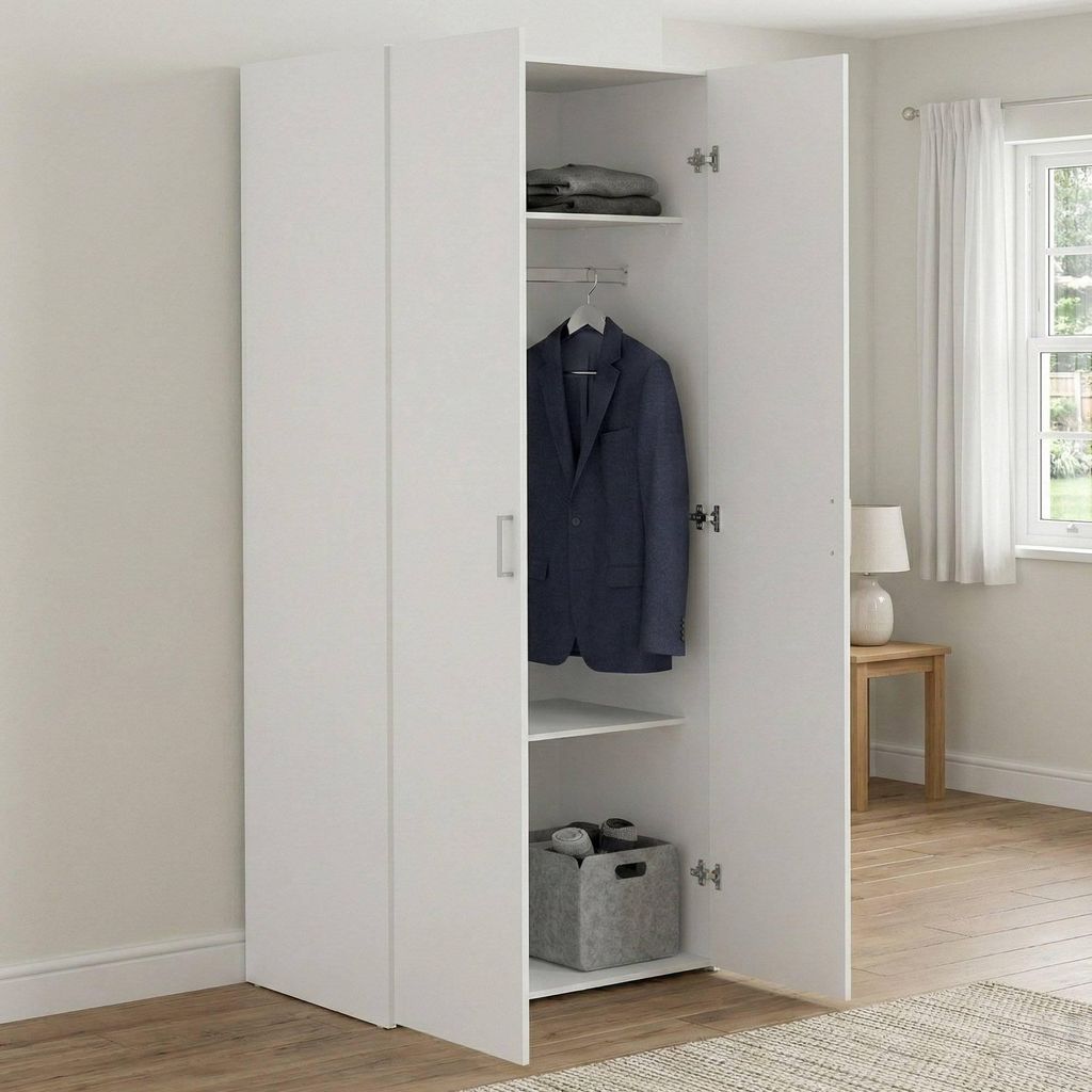 Kleiderschrank 2 Türen Paulette, Schlafzimmermöbel, Produktbild 
