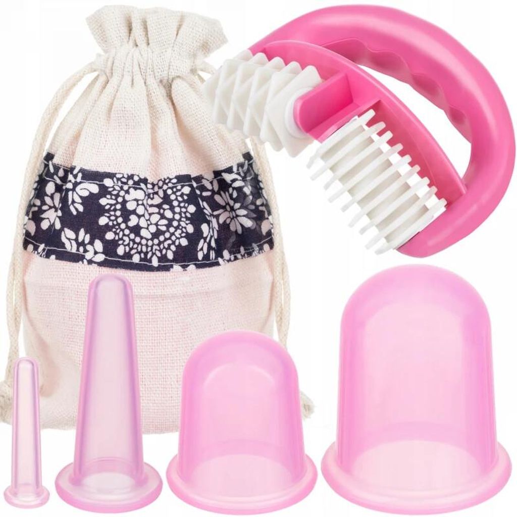 Tasses chinoises en silicone avec masseur - set Image du produit 