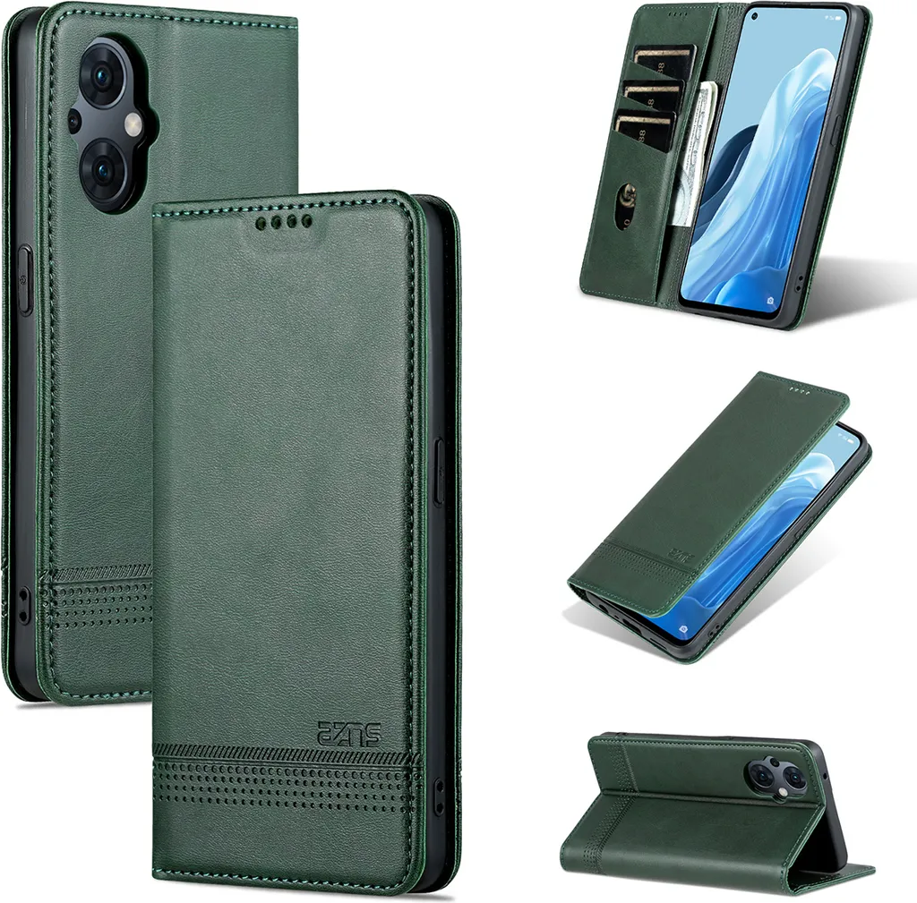 GOKEN Cover per Motorola Moto G53 5G, Custodia Flip PU Pelle TPU Portafoglio Custodie con Stand & Carte Slot & Disegni Rilievo, Chiusura Magnetica Telefono Case, Rosso